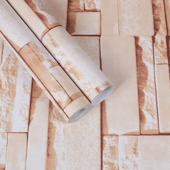 Retro 3D Caramida Piatra de Cereale Tapet Living Impermeabil din PVC Autocolante de Perete Bucatarie Auto-Adeziv de Mobilier Proteja Decor