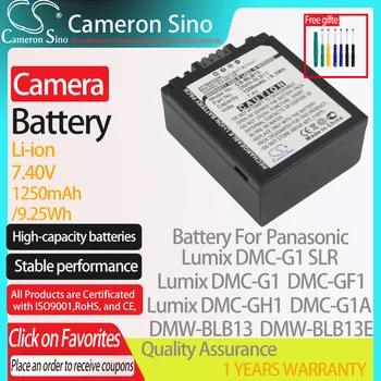 CameronSino Baterie pentru Panasonic Lumix DMC-G1 SLR DMC-G1 DMC-GF1 DMC-GH1 se potrivește Panasonic DMW-BLB13 Baterii aparat de fotografiat Digital