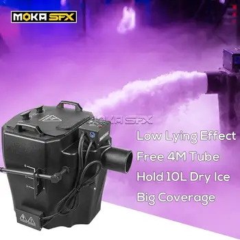 MOKA SFX Dimensiuni Mari 6000w Uscat Mașină de Gheață Etapă Joase Apă Fum Mașină de Ceață la Sol Redusă de Ceață Mașină Efect de Scena Doi Încălzire