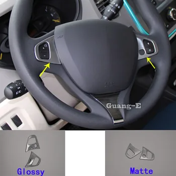 Pentru Renault Clio 2013 2014 2015 2016 2017 2018 Detector Auto Autocolant Capac Volan Interior Kit Trim Cadru Hote 2 buc