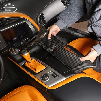 Pentru Chevrolet Corvette C7 2014-2019 Real Fibra de Carbon Consola centrala Capac Panou Anti-zgârieturi Interior Accesorii Decorative