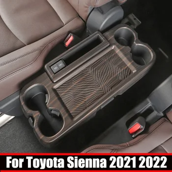 Pentru Toyota Sienna 2021 2022 Interiorul Masinii, pe scaunul din Mijloc, Centru de Cana de Apa Titularul Acoperi Trim Apă Cadru Panou Autocolant Accesorii