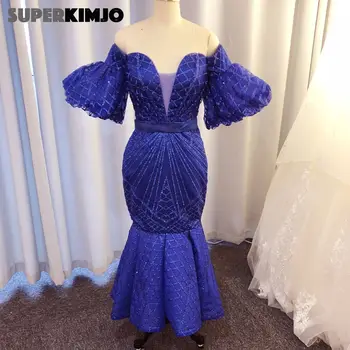 SuperKimJo Abiye Gece Elbisesi arab Dubai Rochii de Seara Vestidos De Fiesta Sclipitoare de pe Umăr Elegant Uzura Formale