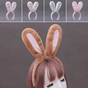De Pluș Drăguț Urechi De Iepuras Bentițe Moale Rabbite Urechi Benzi Femei Fete Anime Cosplay Petrecere, Accesorii De Par Mari Ureche Bentițe