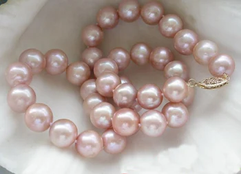 Perle unice Magazin de bijuterii 17 cm 10mm Lavanda de apă Dulce Colier de Perle de Cultură Femei Fermecătoare Cadou FN1050