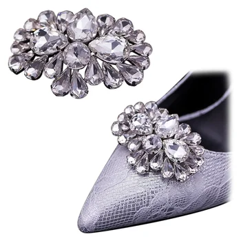 1 Pereche Detasabila Mireasa Clipuri Pantofi de Cristal de Sticlă Rândunicii Pompe Decor Clasic, Pantofi, Accesorii pentru Femei Cadouri DIY