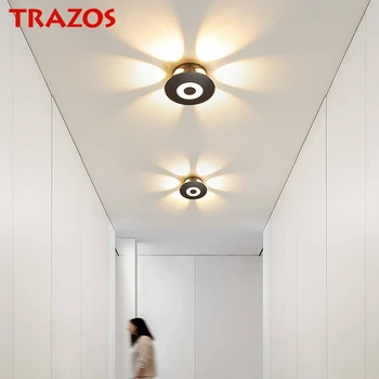 10W Negru Moderne LED Lumini Plafon Pentru Living Sufragerie Dormitor Hol Culoar Sala iluminat Interior Cald Lămpi de Iluminat Lustre