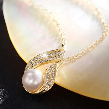 11.11 Vanzare Nou Brand de Moda Elegant Declarație Colier de Perle Micro Pave cu Austria Cristal mai Bune Bijuterii Cadou pentru Ziua Mamei