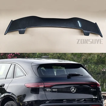 Utilizați Pentru Benz EQC 2019-2021 Spoiler Plastic ABS Aspect Fibra de Carbon Hatchback Acoperiș Aripa Spate Body Kit Accesorii