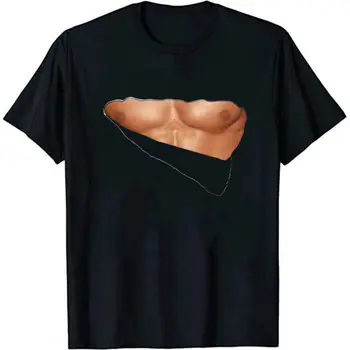 Piept fals 3D Imprimate tricou Casual Amuzant Piept Musculare Model Mâneci Scurte Hipster Vara Cadou pentru Barbati de Fitness Iubitor de Tricou