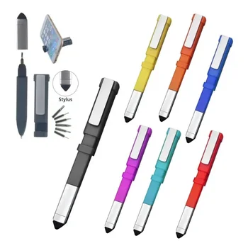 Multi Function Pen Combinație Instrument Pen Pătrat Mingea Stilou Titularul De Telefon Mobil 6 Surubelnite Multifuncțional Pen Multi Pen Tool