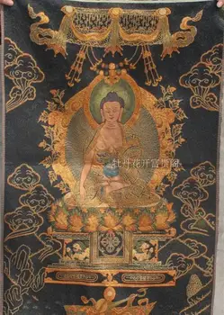Chinez Antic colectare Thangka broderie buddha diagrama