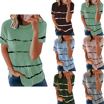 Noul Venit Subțire De Vară Casual Pentru Femei T Shirt Cu Maneci Scurte De Moda De Sex Feminin Topuri Casual Haine Streetwear Tricou