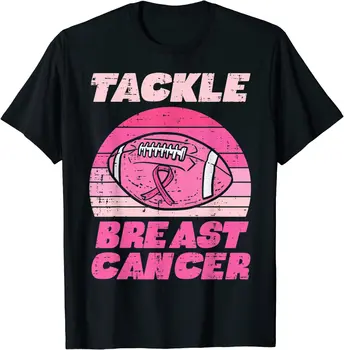Combate Cancerul De Sân Fotbal American Conștientizare De Luptă T-Shirt