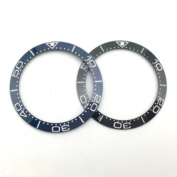38*30.8 mm Ceramice Ceas Bezel Luminos Șirag de mărgele Negru Albastru Plat, Ceas Inel Introduce pentru a Viziona Upgrade-ul de Reparații Accesorii