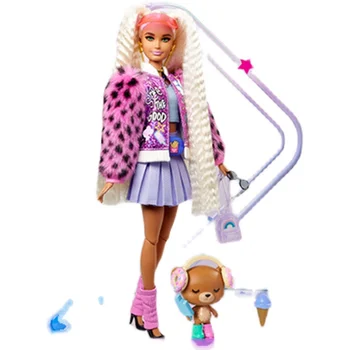 Barbie Trendy Dressup Jucării Făcute Să se miște Corpul Colectia Barbie Papusa de Moda copiilor Fata Socială Casă de Joacă Jucării Cadouri GYJ77