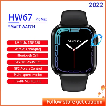1.9 Inch Originale IWO HW67 Pro Max Ceas Inteligent Seria 7 NFC Apeluri de Voce Smartwatch Femei Bărbați Ceas Tracker de Fitness Brățară