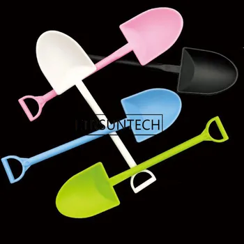 2000pcs Colorate de Plastic de Unică folosință Ghiveci Ice Cream Scoop Lopata Mici Ghivece de Flori Oală Lingura
