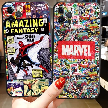 Marvel Desene animate Spiderman Cazuri de Telefon Pentru iPhone 11 12 Pro MAX 6S 7 8 Plus XS MAX 12 13 Mini X XR SE 2020 Funda La Coque