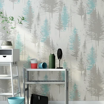Nordică Pădure de Hârtie de Perete Decor Acasă Copac Murale, imagini de Fundal pentru Camera de zi Dormitor Pereti papel pintado