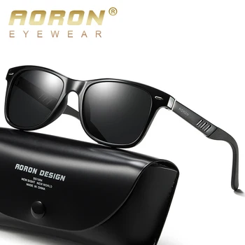 AORON Polarizat ochelari de Soare pentru Barbati Femei Conducere Viziune Ochelari TR Cadru din Aluminiu, Picioare de Moda Ochelari de Soare UV400 gafas de sol