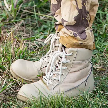 Uniforma armatei Pantofi Soldat de Luptă Cizme de Piele în aer liber, Non-Alunecare, Rezistent la Uzura Absorbție de Șoc Alpinism Copii și Adulți