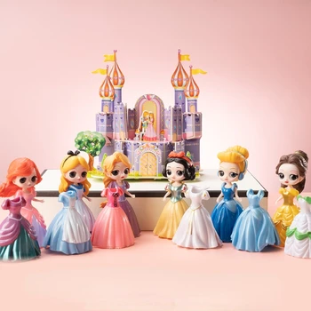 Alba ca zapada Dress Up modelul de Jucărie Figura Sirena Papusa Disney Copii Fata de Gheață Aisa Figura Anime pentru Copii Cadouri de Craciun