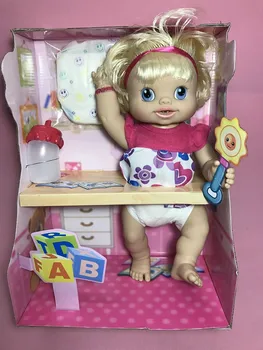 [Funny] Simulare de moda 35cm Bea apă , pieptene parul , poate face pipi si se poate vorbi model Moale Renăscut Baby Doll fata cadou