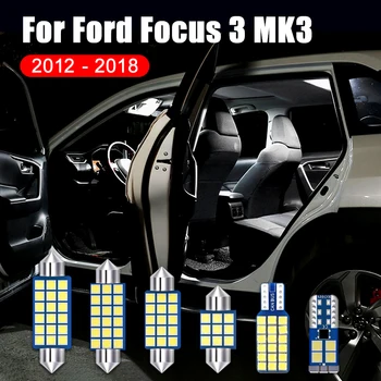 Pentru Ford Focus 3 MK3 2012-2014 2015 2016 2017 2018 4 BUC 12V Auto Lumini cu Led-uri de Interior Dome veioze Portbagaj Becuri Accesorii