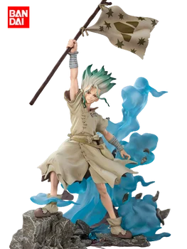 Bandai ZERO PIATRA Dr. STONE Ishigami Senku Oficial Autentic Figura Figura Anime Cadou de Colectie Model de Jucărie Halloween Cadou Statuie