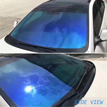 30m x 1.5 m VLT 60% Masina Albastru geamuri Sticlă Solară Film Parbriz de Protecție rezistente la Explozie Nuanțare Folii en-Gros