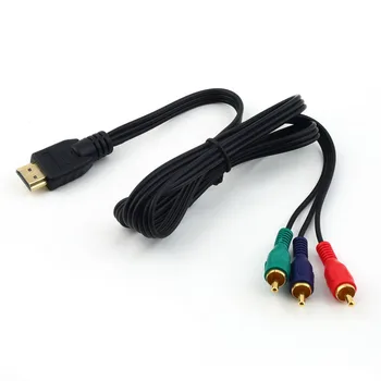 La 3RCA DE 3 RCA-3 RCA Video Component Cablu de Conectare a Converti Hub Linie Cablul HDMI-compatibleto3 Aur Conector