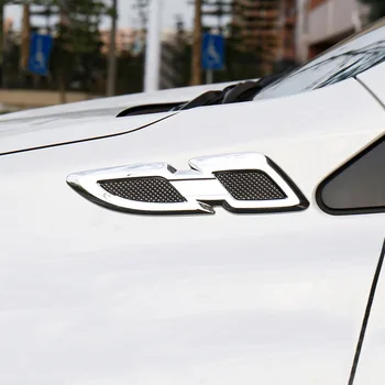 Capac Lateral Aripa Guri de Aer de Acoperi Decor Capota Styling Auto Shell 2 buc pentru Toyota RAV4 2017 2018 ABS Cromat Fața Mașinii