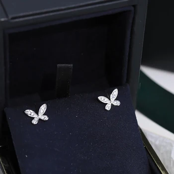 Mini Butterfly Nou Fierbinte 925 De Bijuterii De Argint Pentru Femei Brand De Lux Cercei Tassel Design De Lux, Bijuterii Fine