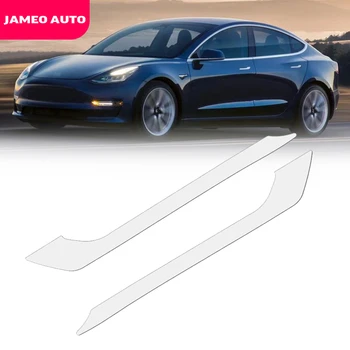 Jameo Auto Coada Lumina de Ceață Capac Decorativ pentru Tesla Model 3 2017-2022 Auto Spate Coada Lumina de Ceață Lampa de Protecție Trim Autocolant
