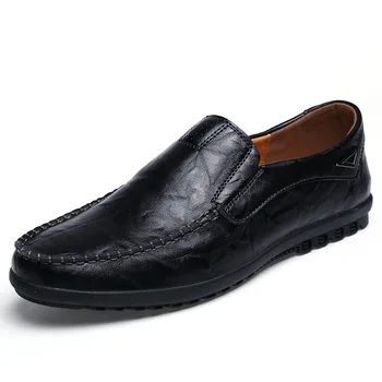 Barbati Casual Pantofi din Piele Brand de Lux 2023 Barbati Mocasini Respirabil Aluneca pe Negru de Conducere Pantofi Plus Dimensiune 37-47