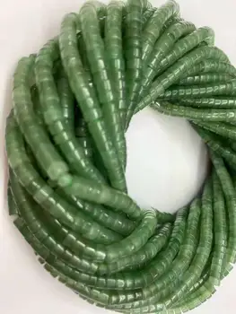 Verde Natural Dongling tăiere piatră partiție bucată Hercyine bucată 2x3mm2x4mm DIY bijuterii de tip boutique de cristal lungime 38cm