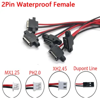 2Pin USB 3.1 SMD, SMT Conector Tip C Sudare Sârmă de sex Feminin Impermeabil de sex Feminin Socket Inel de Cauciuc Curent Mare de Încărcare Rapidă port
