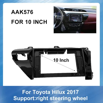 10 Inch radio Auto Fascia Cadru Pentru Toyota Hilux Procolagen 2017 Masina GPS de Navigare Panoul de Bord Mount Cadru de Instalare Trim Kit