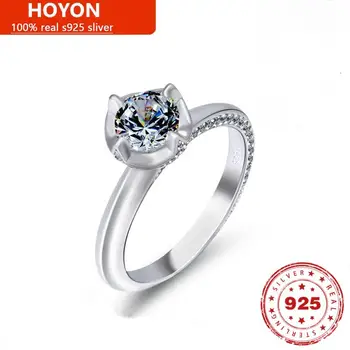 HOYON Bijuterii pentru femei inel argint 925 reale 100% 2022 Lux inel de personalitate Moissanite stil în numele partidului bijuterii cadou