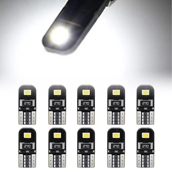 10 buc W5W T10 2835 2SMD Bec LED Auto iluminare Interioară Lampă de Semnalizare Lumina Citire Automată Lățime Lămpi Vehicul Instrument de Lumini