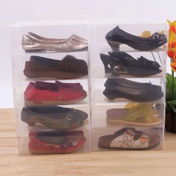 20buc copii/femei/barbati din Plastic transparent Caz de Stocare de uz Casnic Organizator Pantofi Cutii care pot fi Stivuite Ordonat cutie