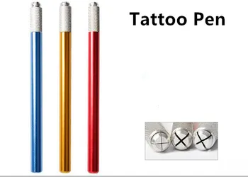 20 Buc Manual Spranceana Machiaj Permanent Stilou Tatuaj Masina De Microblading Munsu Tebori Pen Transport Gratuit