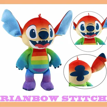 Disney Lilo si Stitch Moale de Pluș, Păpuși Anime Figuri de Animale Împăiate Culorile Curcubeului Jucărie pentru Copil Ziua de nastere Copii Jucarii si Cadouri