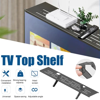 TV Raftul de Sus TELEVIZOR Desktop Pune Set-top Box Rack de Afișare de Sus Punch-gratuit Router Cutie de Depozitare Suport Sub Suportul 60x10cm 2022 Noi
