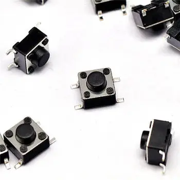 200 Buc Moment Tactile Tact Buton Comuta 4 Pin SMT SMD 6.0x6.0x5.0mm
