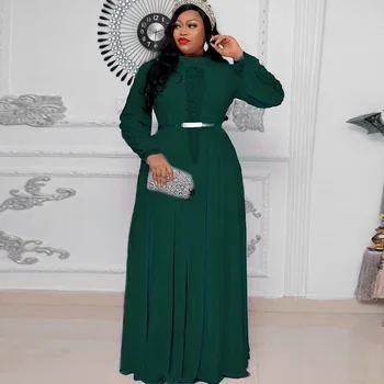 Halat Africaine Rochii Cu Maneci Lungi Pentru Femei 2022 Elegant Rochie De Mireasa Musulman Șifon Rochii Turc Dubai Rochie Caftan Tinuta
