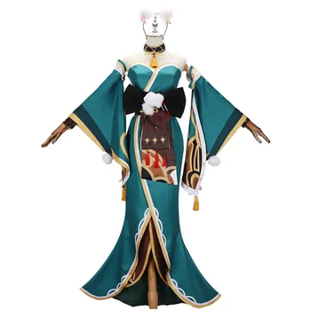 Genshin Pentru că Golang Cosplay Costum de Îmbrăcăminte pentru Femei Miss Sheena Femei Set Complet de Haine Anime Rochie de Petrecere de Halloween Fusta