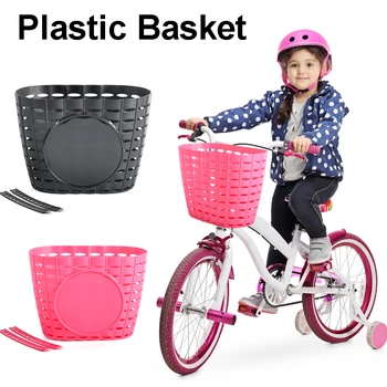 Copii Biciclete de Stocare Suport de Plastic Coș de Biciclete Fata de Ghidon Transport Coș de Mână-țesute Rattan Acasă de Depozitare Coș de Titular