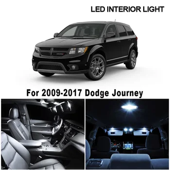 10buc Alb Canbus fara Eroare Lampă cu LED-uri Becuri Auto de Interior Kit Pentru 2009-2017 Dodge Journey Harta Dom Portbagaj lampa pentru numărul de Înmatriculare
